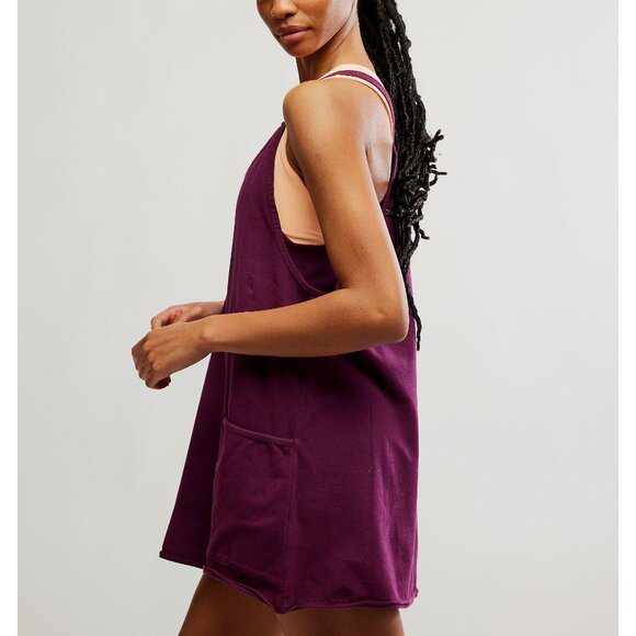 🆕 FP MOVEMENT Hot Shot Mini Dress / Black Cherry - Picture 4 of 10